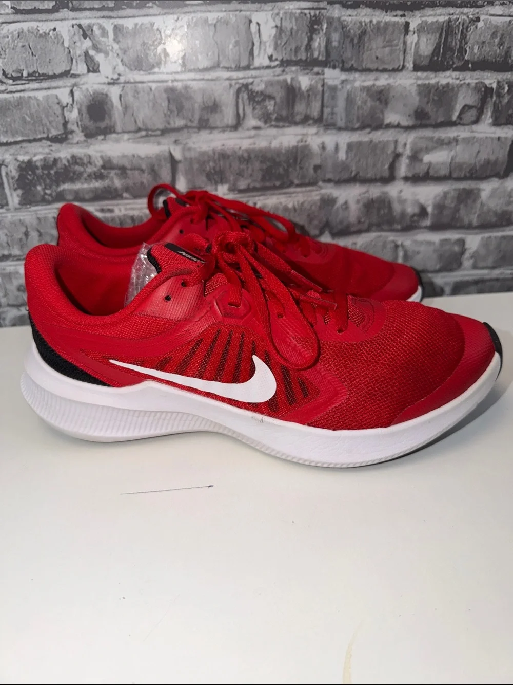 Nike Red and White Running Sneakers
